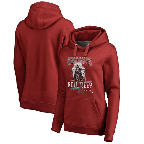 Arizona Diamondbacks   Women's Roll Deep with the Empire Pullover Hoodie - Red