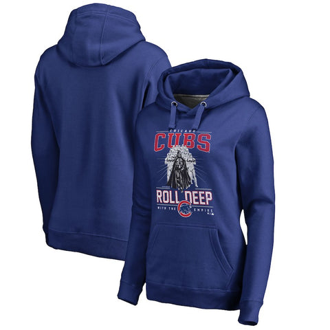 Chicago Cubs   Women's Roll Deep with the Empire Pullover Hoodie - Royal