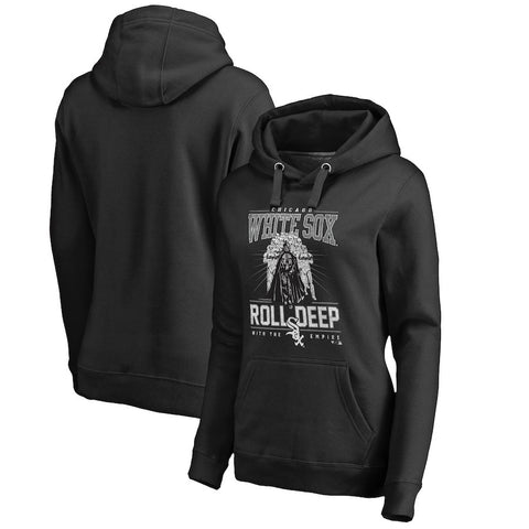 Chicago White Sox   Women's Roll Deep with the Empire Pullover Hoodie - Black