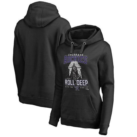 Colorado Rockies   Women's Roll Deep with the Empire Pullover Hoodie - Black