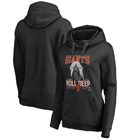 San Francisco Giants   Women's Roll Deep with the Empire Pullover Hoodie - Black