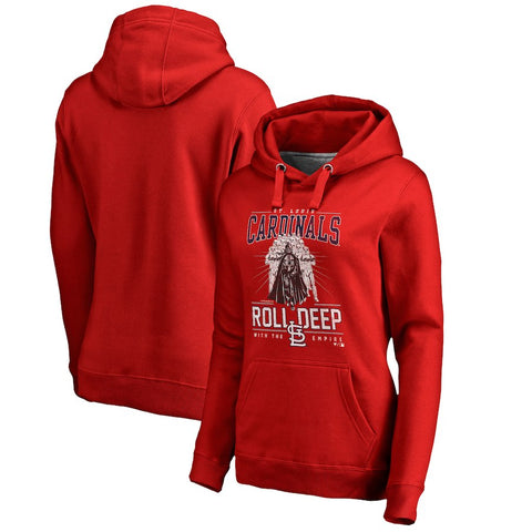 St. Louis Cardinals   Women's Roll Deep with the Empire Pullover Hoodie - Red