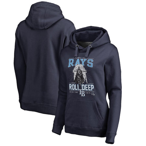 Tampa Bay Rays   Women's Roll Deep with the Empire Pullover Hoodie - Navy