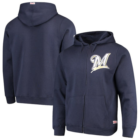 Milwaukee Brewers Stitches Fleece Full-Zip Hoodie