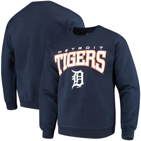 Detroit Tigers Stitches Pullover Crew Sweatshirt
