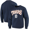 Detroit Tigers Stitches Pullover Crew Sweatshirt