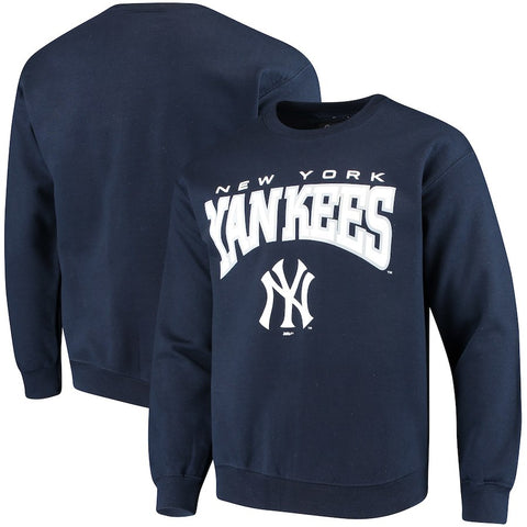 New York Yankees Stitches Pullover Crew Sweatshirt