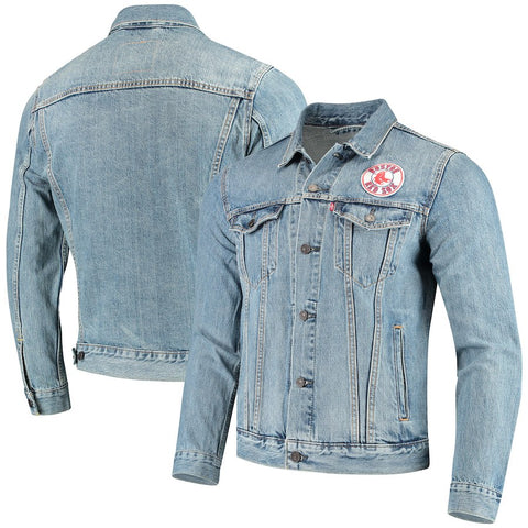 Boston Red Sox Levi's MLB Patch Trucker Full-Button Jacket