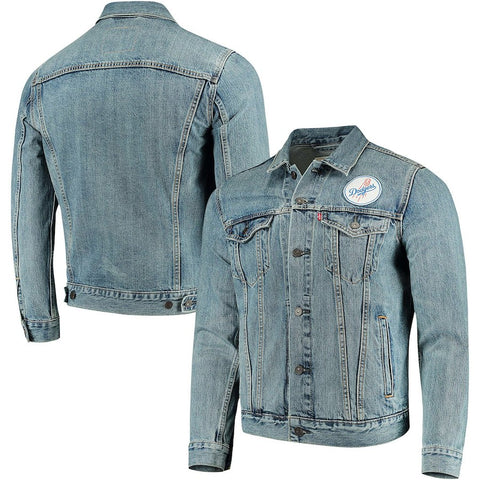 Los Angeles Dodgers Levi's MLB Patch Trucker Full-Button Jacket