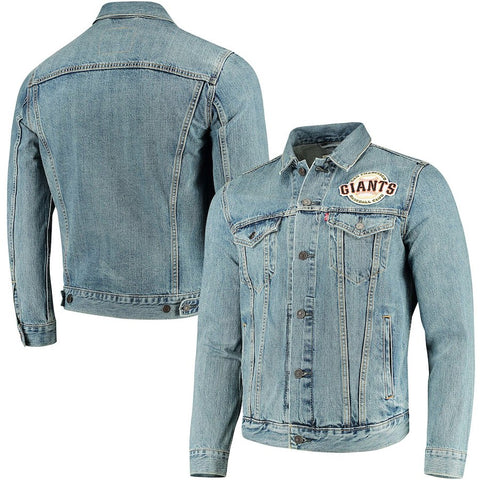 San Francisco Giants Levi's MLB Patch Trucker Full-Button Jacket