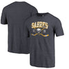 Buffalo Sabres   Vintage Collection Line Shift Tri-Blend T-Shirt - Navy