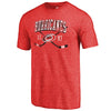Carolina Hurricanes   Vintage Collection Line Shift Tri-Blend T-Shirt - Red