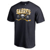 Buffalo Sabres   Vintage Collection Line Shift Big and Tall T-Shirt - Navy