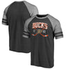 Anaheim Ducks   Vintage Collection Line Shift Tri-Blend Raglan T-Shirt - Black