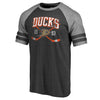 Anaheim Ducks   Vintage Collection Line Shift Tri-Blend Raglan T-Shirt - Black
