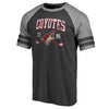 Arizona Coyotes   Vintage Collection Line Shift Tri-Blend Raglan T-Shirt - Black