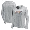 Houston Astros   Women's 2017 World Series Bound Big Inning Cozy Crewneck Raglan Sweatshirt - Heathered Gray