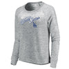 Los Angeles Dodgers   Women's 2017 World Series Bound Big Inning Cozy Crewneck Sweatshirt
