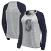 Seattle Mariners Let Loose by RNL Women's Cozy Collection Plush Raglan Tri-Blend Sweatshirt - Ash