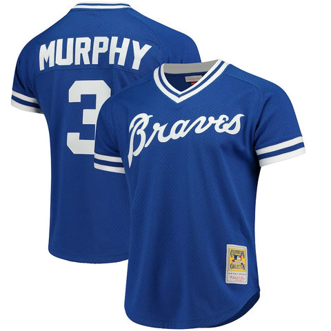 Dale Murphy Atlanta Braves Mitchell & Ness Cooperstown Mesh Batting Practice Jersey