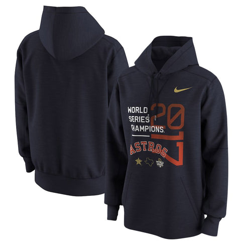Houston Astros 2017 World Series Champions Celebration Pullover Hoodie - Navy