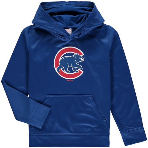 Chicago Cubs Youth Team Logo Fleece Pullover Hoodie - Royal