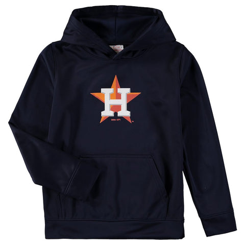 Houston Astros Youth Team Logo Fleece Pullover Hoodie - Navy