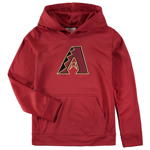 Arizona Diamondbacks Youth Team Logo Fleece Pullover Hoodie - Red