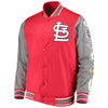 St. Louis Cardinals G-III Sports by Carl Banks Franchise Varsity Jacket - Red/Gray