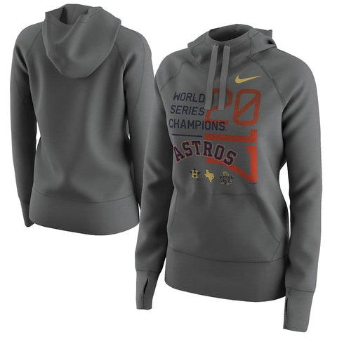 Houston Astros Women's 2017 World Series Champions Pullover Hoodie - Heather Gray