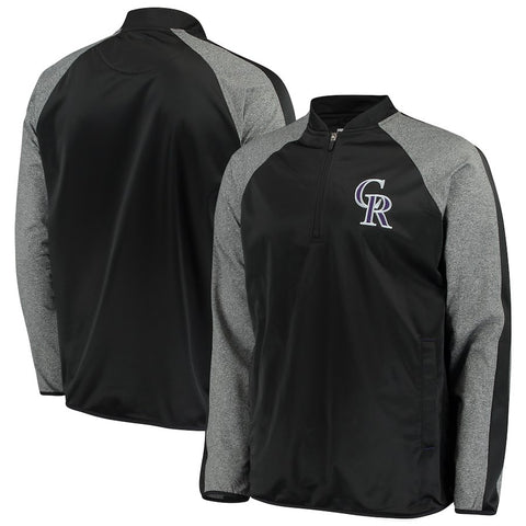 Colorado Rockies G-III Sports by Carl Banks Fast Track Raglan Half-Zip Pullover Jacket