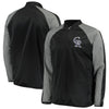 Colorado Rockies G-III Sports by Carl Banks Fast Track Raglan Half-Zip Pullover Jacket