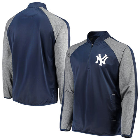 New York Yankees G-III Sports by Carl Banks Fast Track Raglan Half-Zip Pullover Jacket