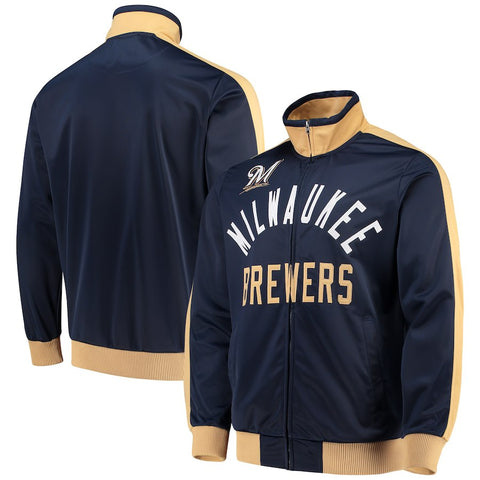 Milwaukee Brewers G-III Sports by Carl Banks Final Four Full-Zip Track Jacket