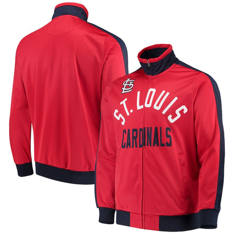St. Louis Cardinals G-III Sports by Carl Banks Final Four Full-Zip Track Jacket