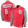 St. Louis Cardinals G-III Sports by Carl Banks Franchise Varsity Jacket - Red/Gray