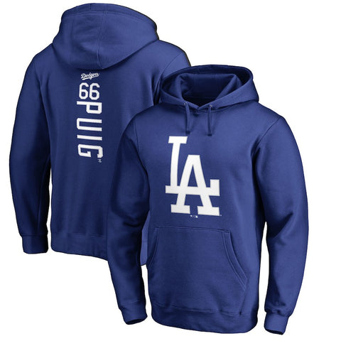 Yasiel Puig Los Angeles Dodgers   Backer Pullover Hoodie