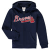 Atlanta Braves Youth Wordmark Full-Zip Hoodie