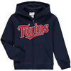 Minnesota Twins Youth Wordmark Full-Zip Hoodie
