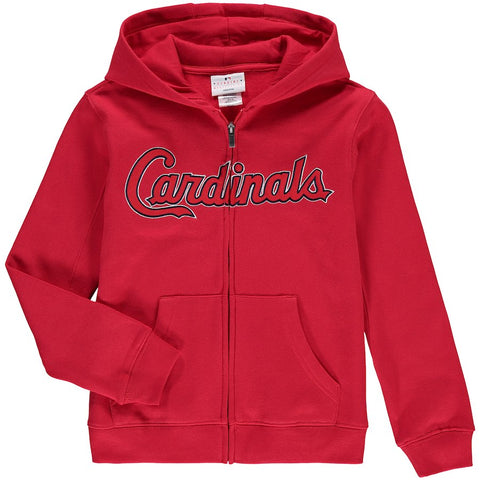 St. Louis Cardinals Youth Wordmark Full-Zip Hoodie