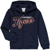 Detroit Tigers Youth Wordmark Full-Zip Hoodie