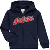 Cleveland Indians Youth Wordmark Full-Zip Hoodie