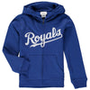 Kansas City Royals Youth Wordmark Full-Zip Hoodie