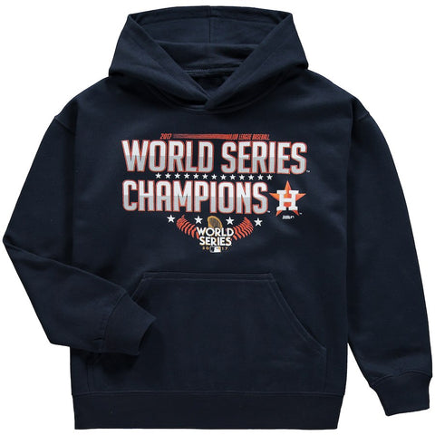 Houston Astros Stitches Youth 2017 World Series Champions Pullover Hoodie - Navy