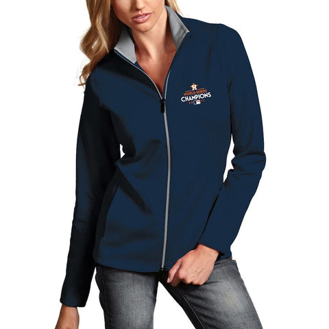 Houston Astros Antigua Women's 2017 World Series Champions Leader Jacket - Navy
