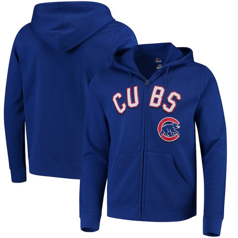 Chicago Cubs Majestic Come Back Win Full-Zip Hoodie - Royal
