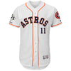 Evan Gattis Houston Astros Majestic 2017 World Series Champions Flex Base Player Jersey - White