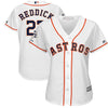 Josh Reddick Houston Astros Majestic Women's 2017 World Series Champions Cool Base Player Jersey - White