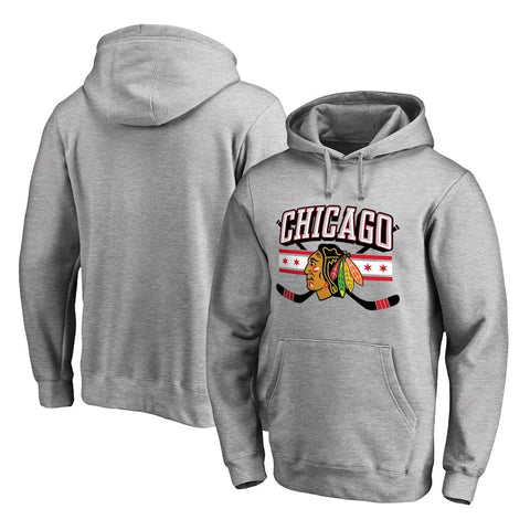 Chicago Blackhawks   Hometown Collection Pullover Hoodie - Gray