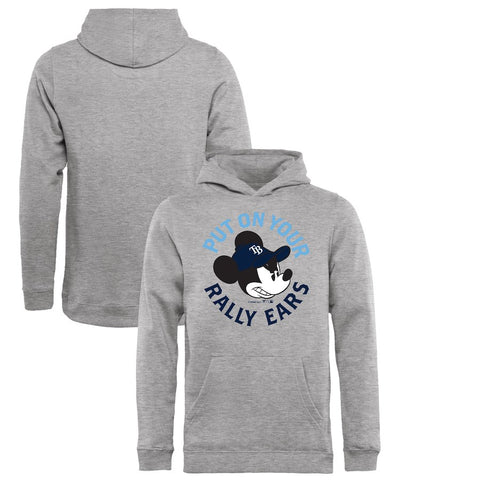 Tampa Bay Rays   Youth Disney Rally Ears Pullover Hoodie - Heathered Gray